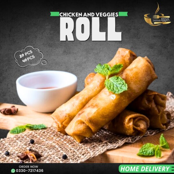 Chicken and Veggies Roll – Fresh, Juicy & Flavor-Packed